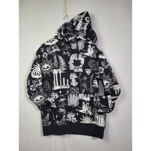 Vitriol Black And White Hoodie Men Size Medium KAMALIKULTURE Street ware Skate